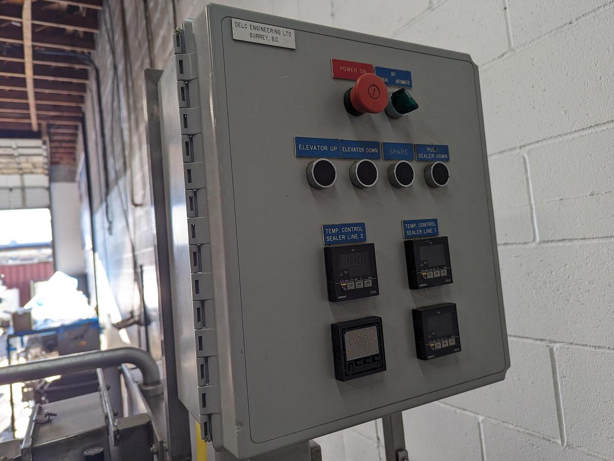 Used Modern Packaging 2 Lane Cup Filler
