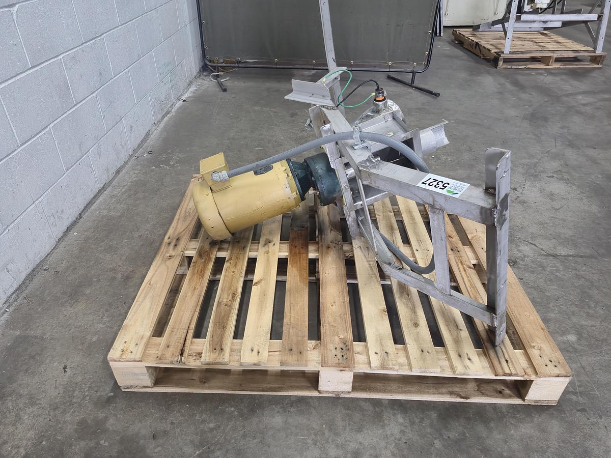 Used Flexicon Auger Drive Head with Inline Diverter Discharge Chute