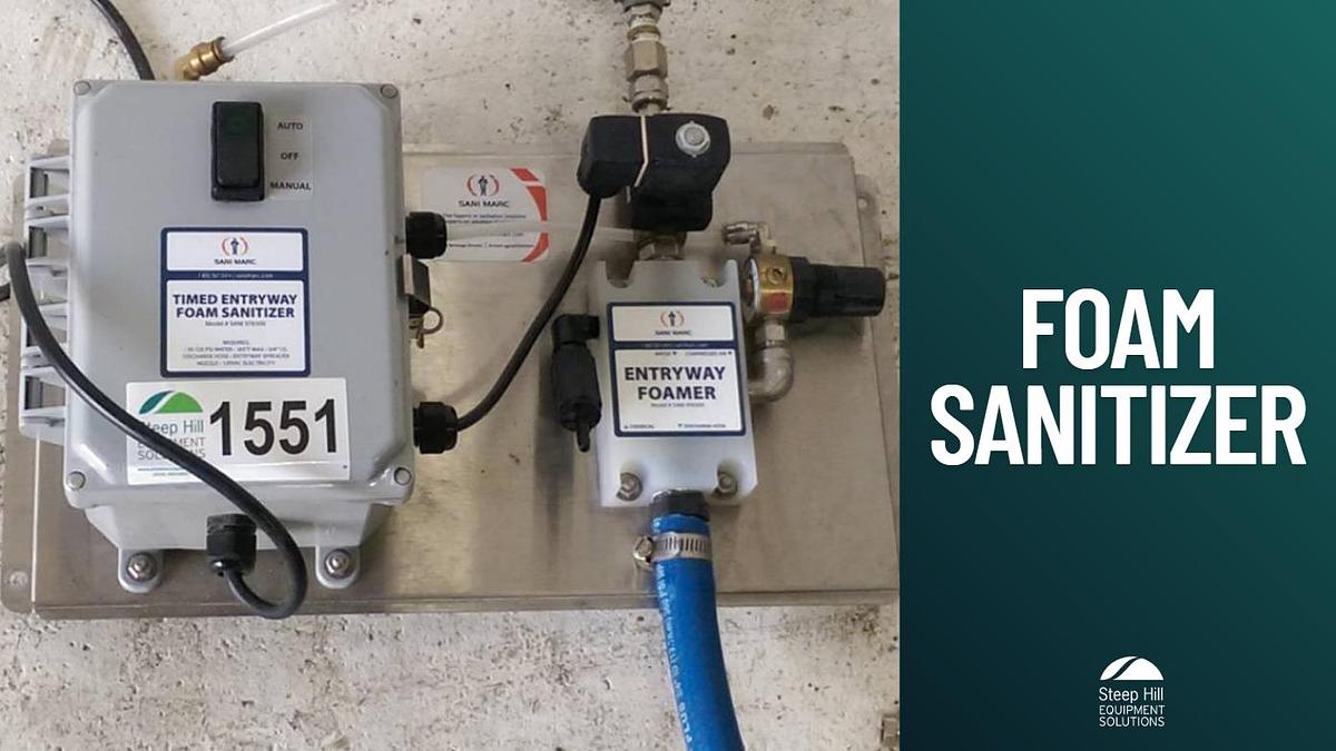 Used Sani Marc Timed Entryway Foam Sanitizer