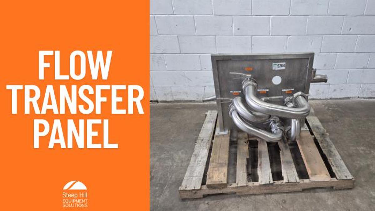 Used Sanitary Stainless Steel Flow Transfer Panel