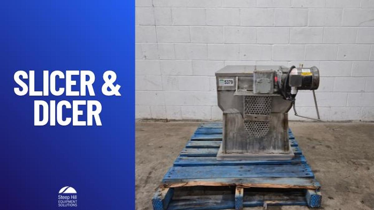 Used Urschel Model RA-A Stainless Steel Dicer/Slicer