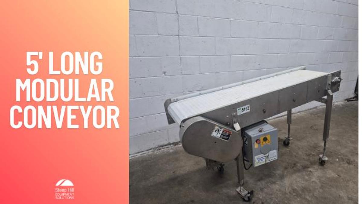 Used 5' L Modular Belt Conveyor