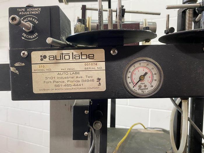 Used Auto Labe 110RH Single-Head Labeller with 310 Imprinter