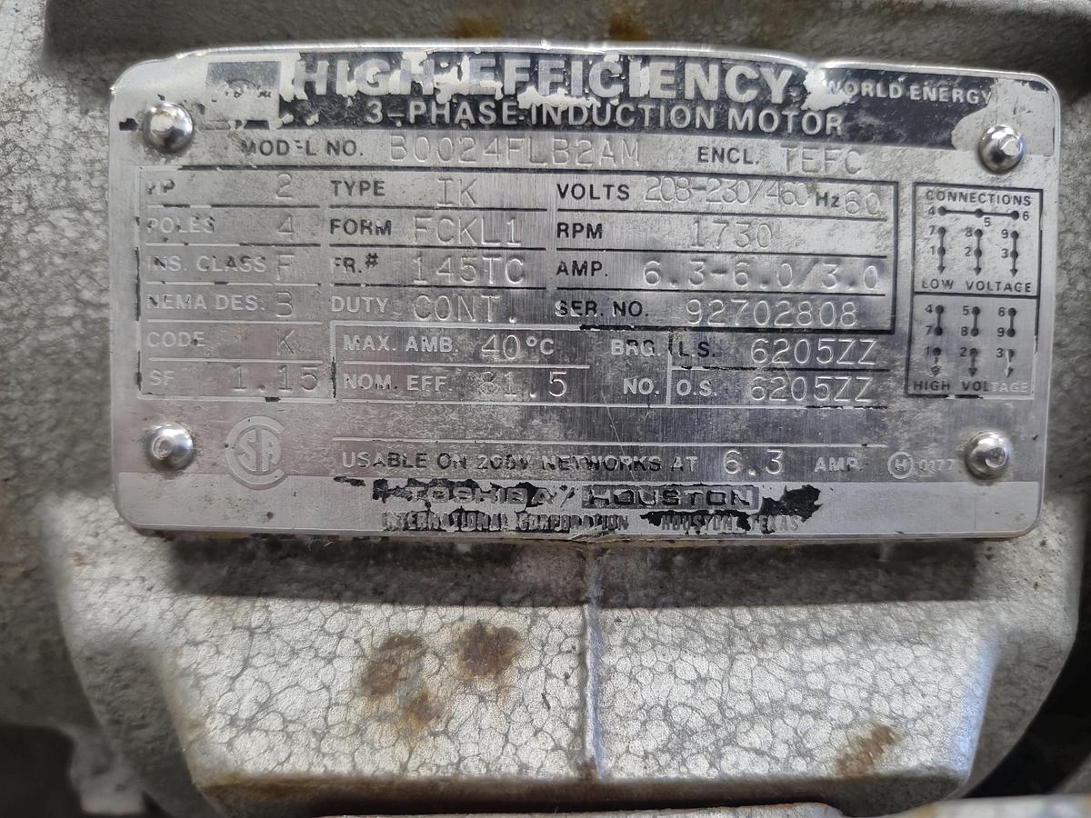 Used Busch R5 Series RA 0040 Rotary Vane Vacuum Pump