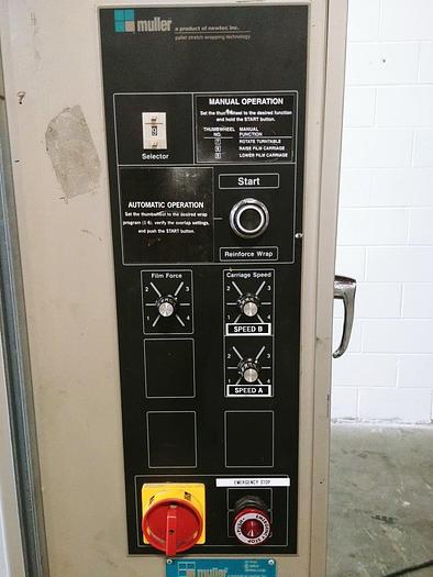 Used Muller 2201 Semi-Automatic Pallet Stretch Wrapper