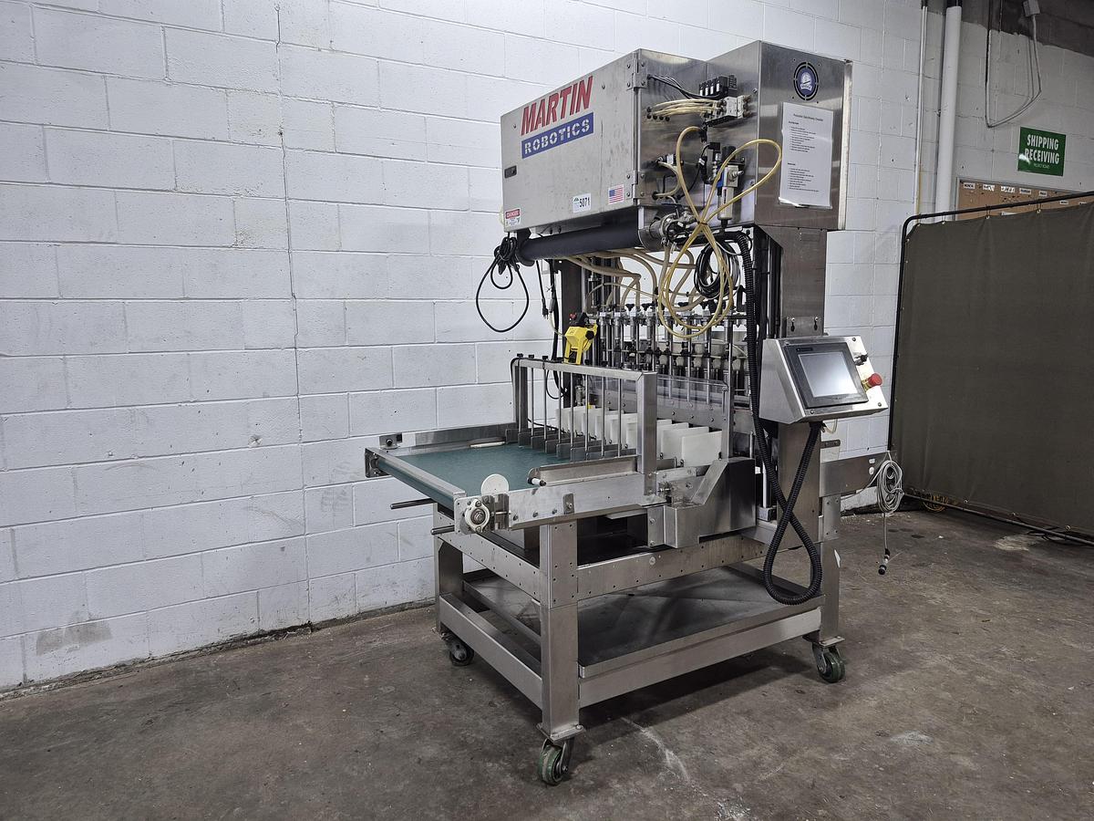 Used Martin Robotics 8 Shooter Bottle Filler
