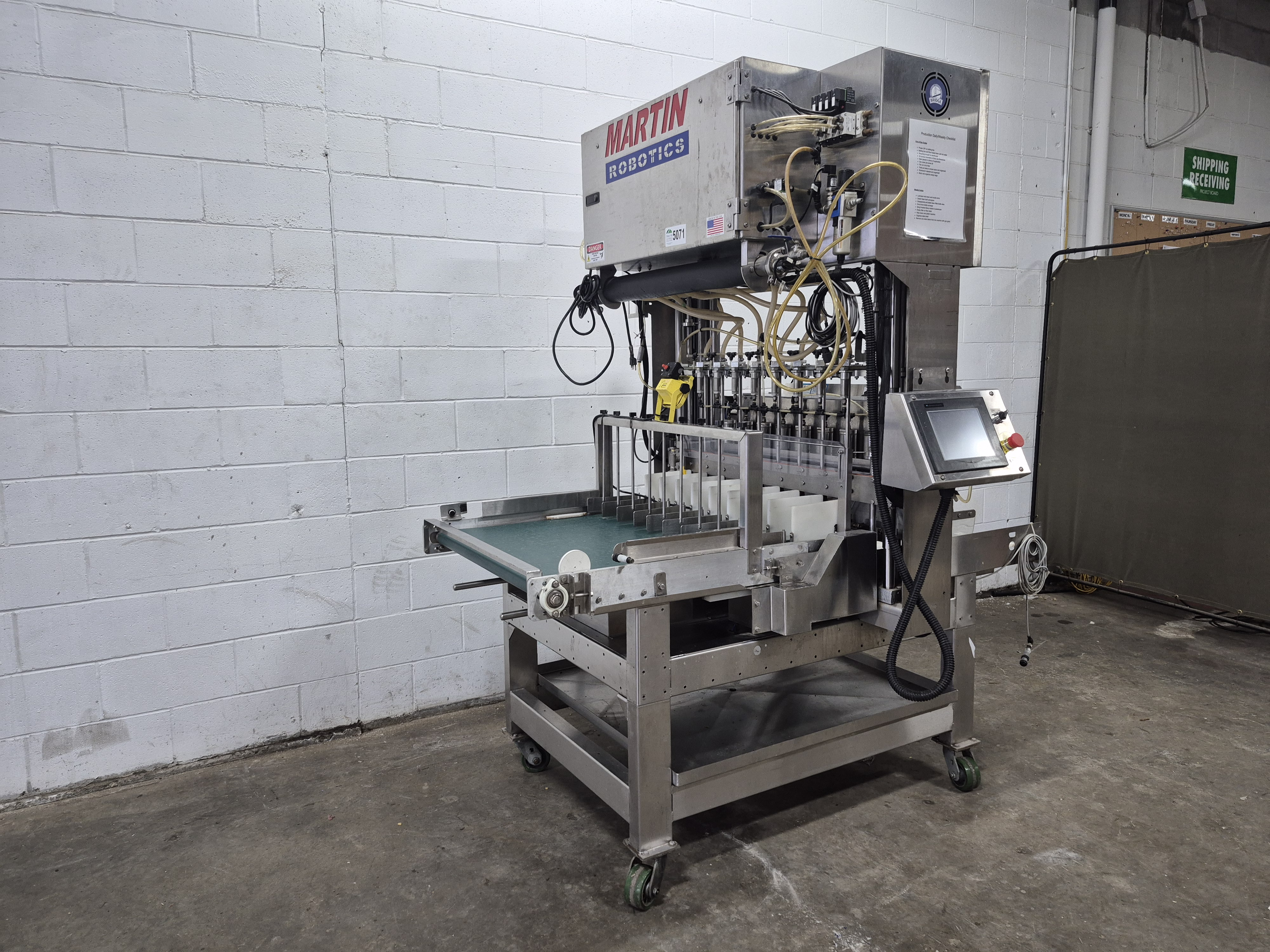 Used Martin Robotics 8 Shooter Bottle Filler