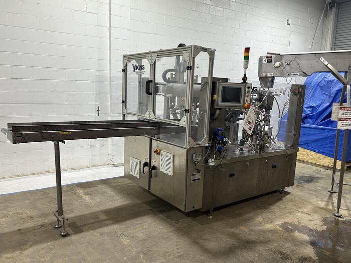Used Viking 8S-285 Rotary Premade Pouch Machine