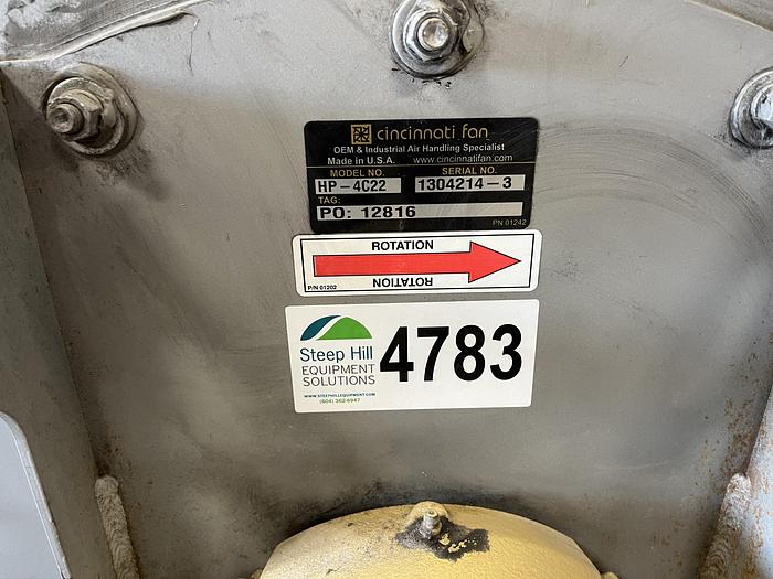 Used Cincinnati Fan Blower