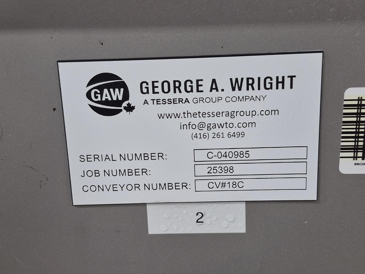 Used George A. Wright 17.5 Feet Conveyor 