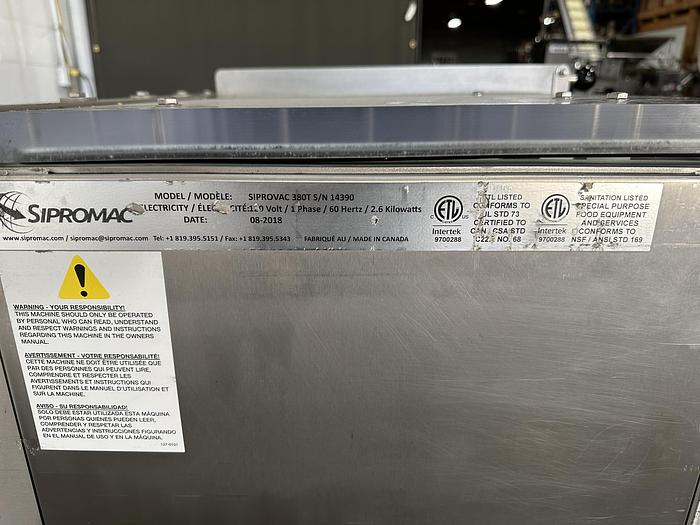 Used Sipromac 380T Vacuum Sealer