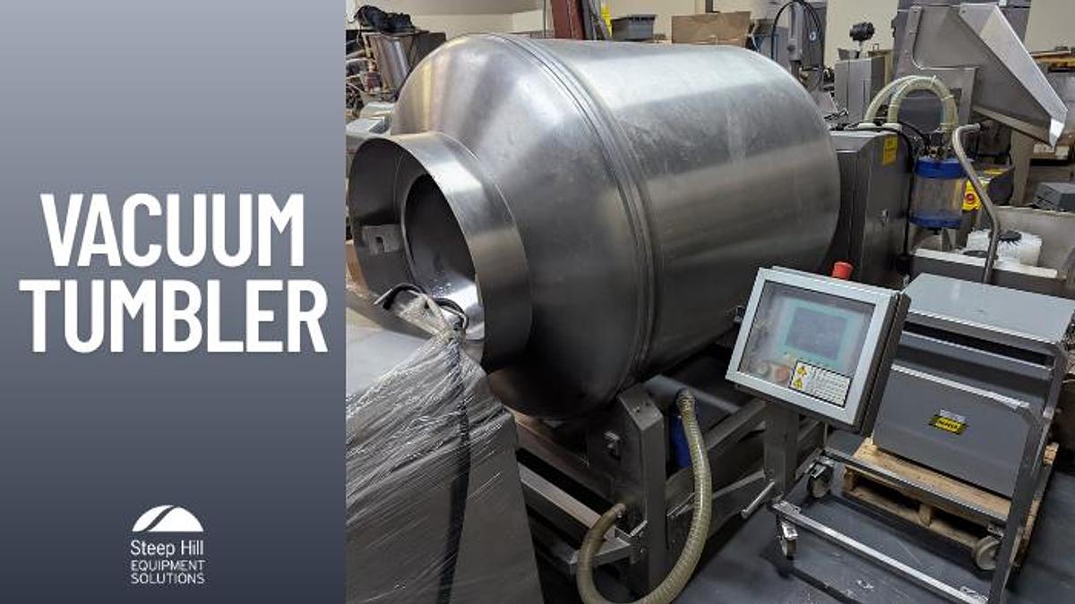 Used Henneken Vacuum Tumbler with Buggy Dumper