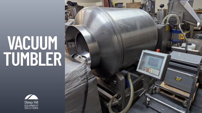 Used Henneken Vacuum Tumbler with Buggy Dumper