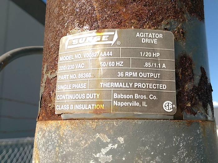 Used 1250 Gallon SS Horizontal Milk Tank