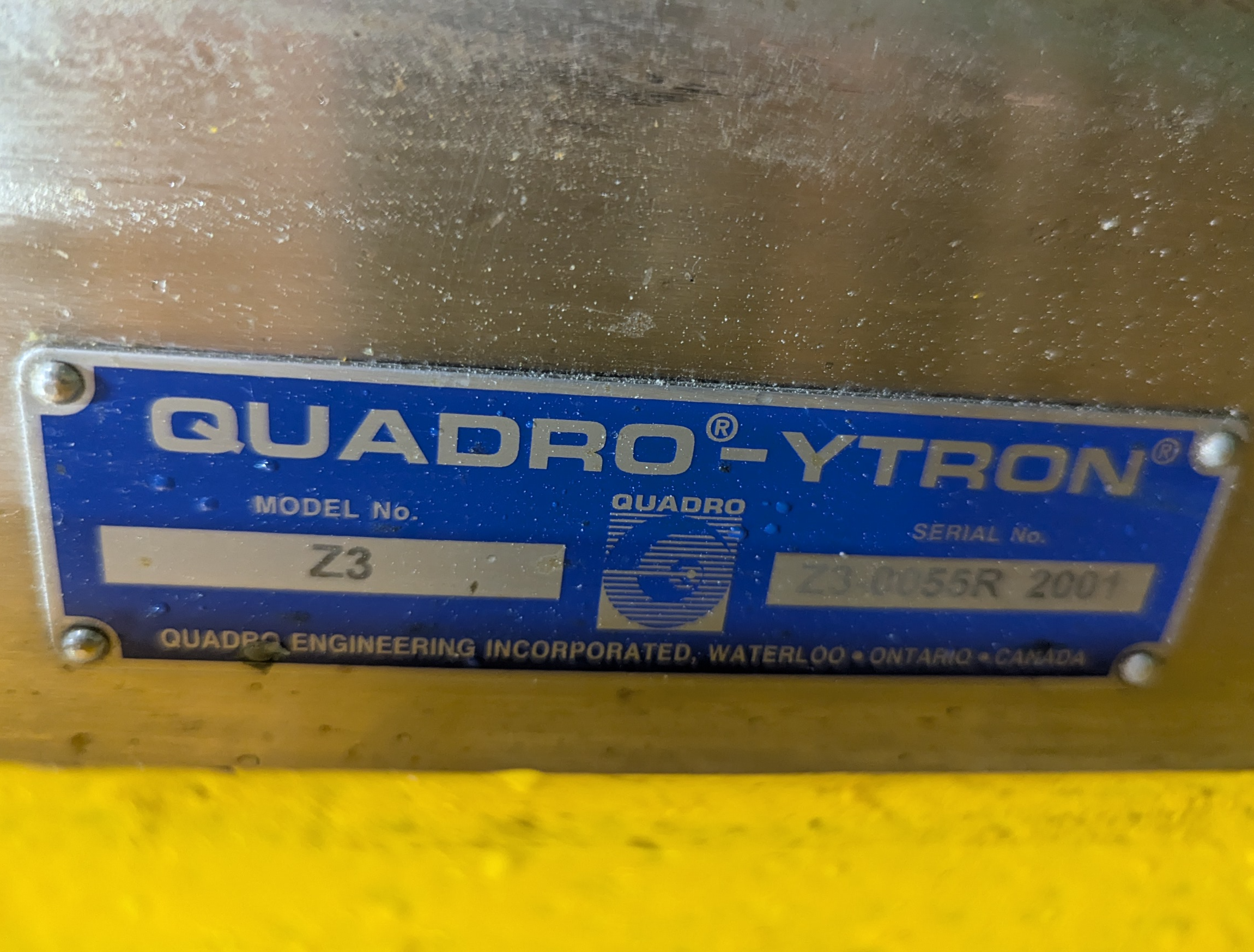 Used Quadro-Ytron Z3 Emulsifier Mill