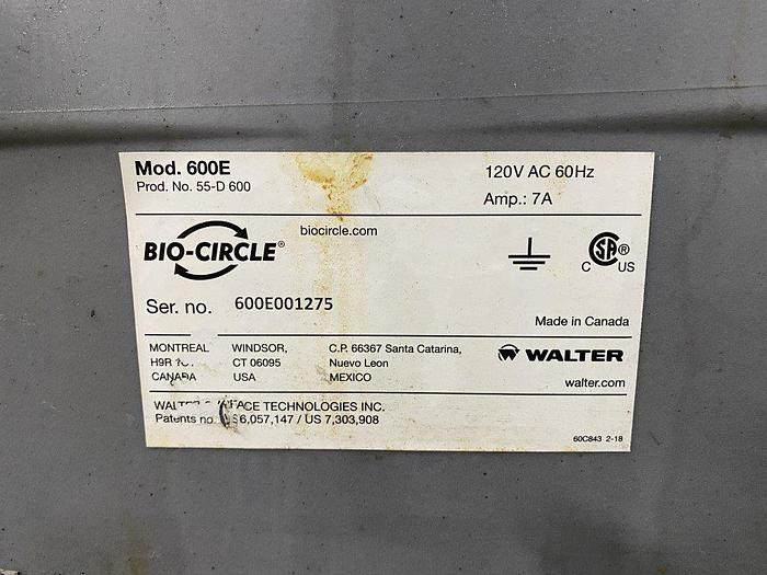 Used Walter Bio-Circle 600E Parts Washer