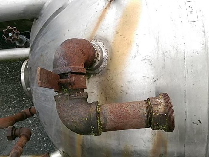 Used 400 Gal Jacketed SS Pressure Vessel