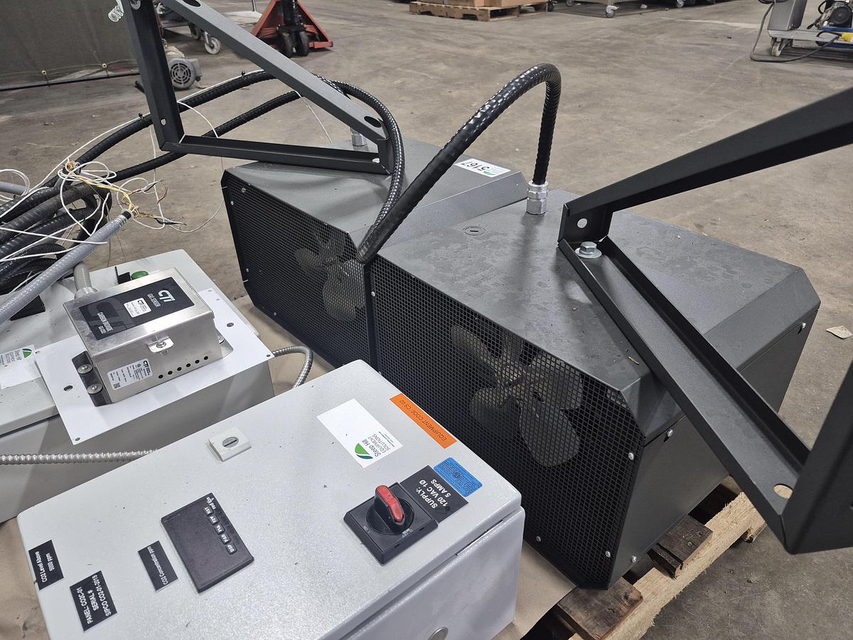 Used Dual Unit Heater System w/ Thermostat & C02 Detector