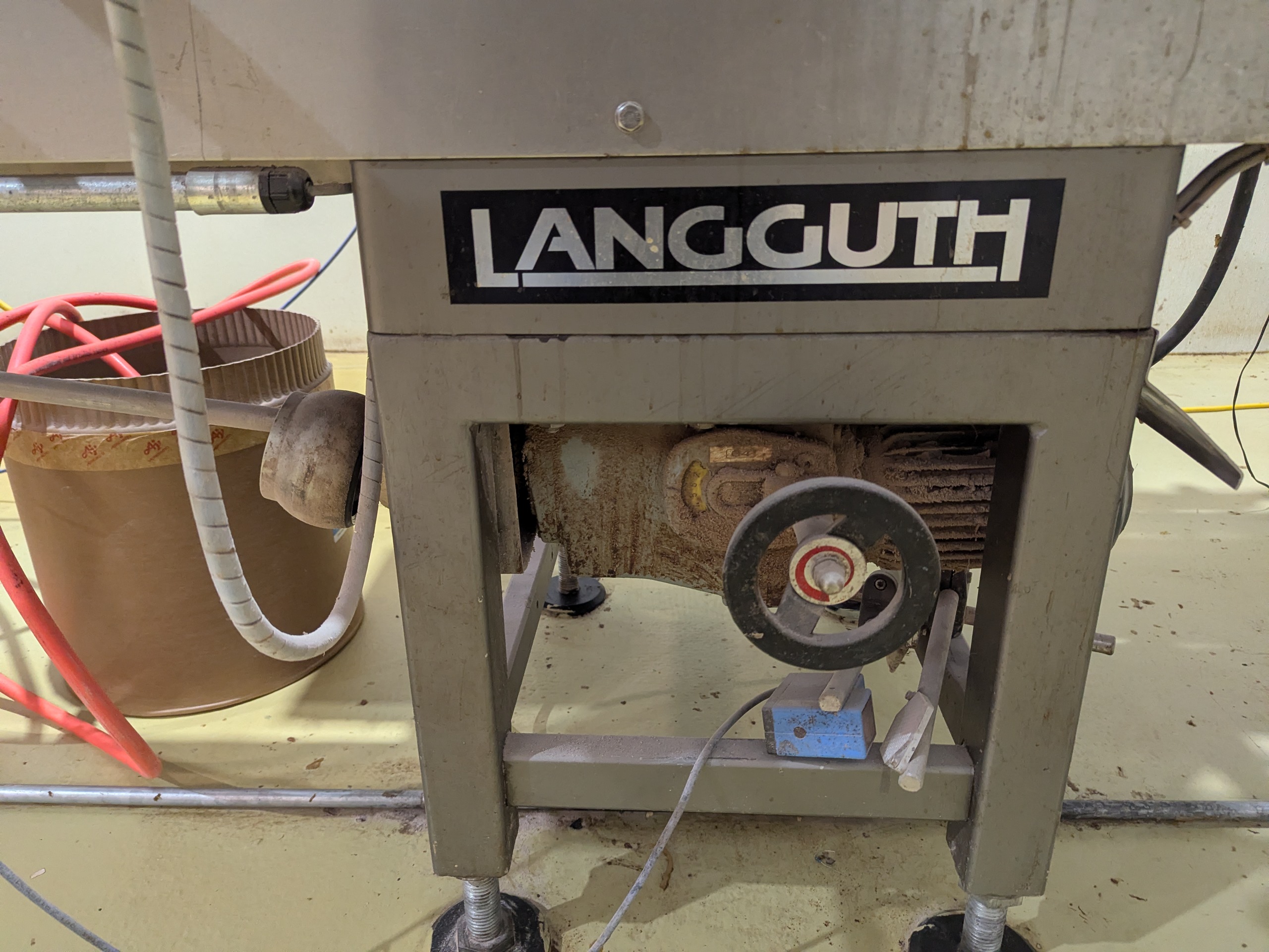 Used Langguth Cold Glue Labeller with Conveyor
