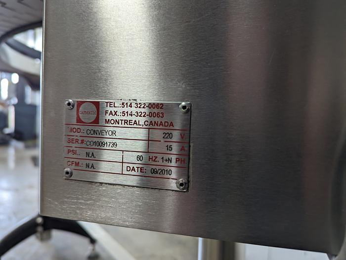 Used 90° Curved Tabletop Conveyor