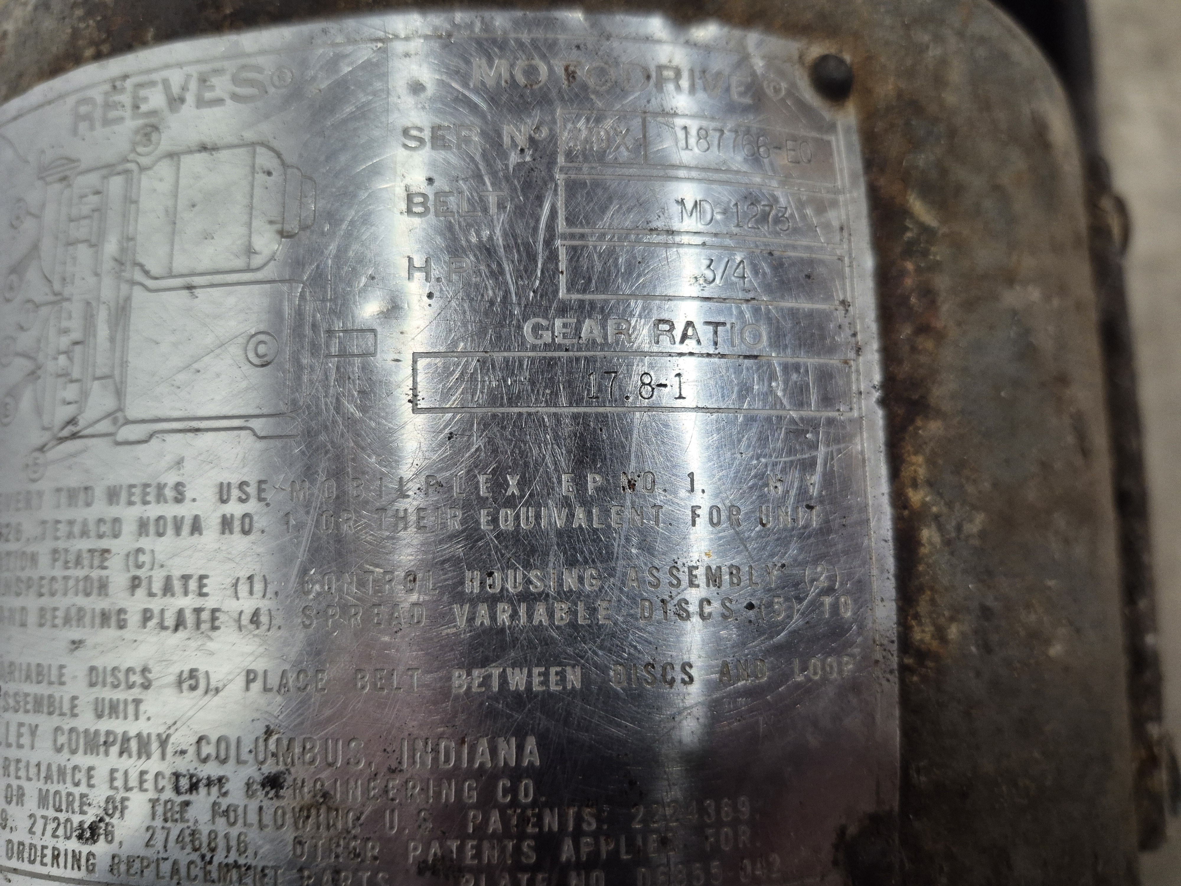 Used Waukesha D0 25 Series Sanitary Pump