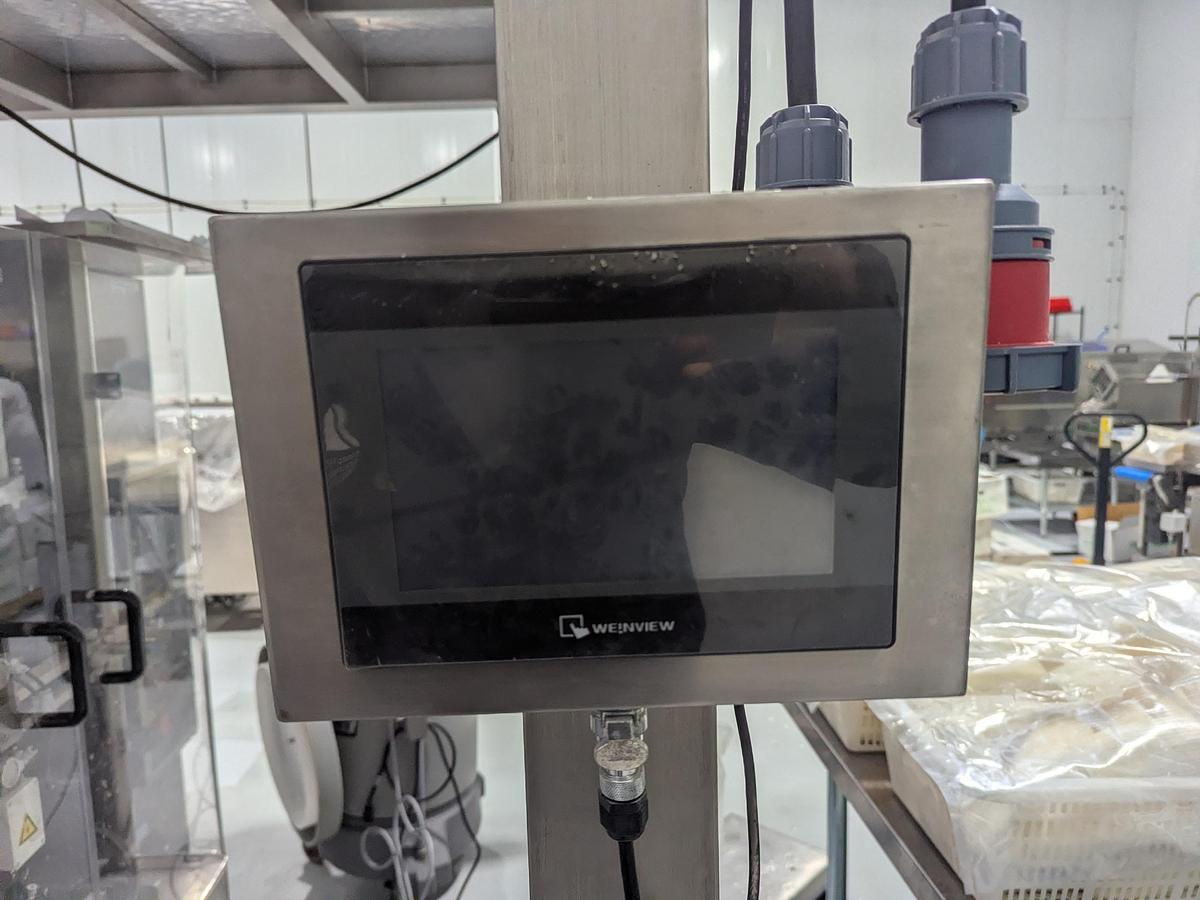 Used 10-Head Scale Bagger System with Infeed Conveyor 