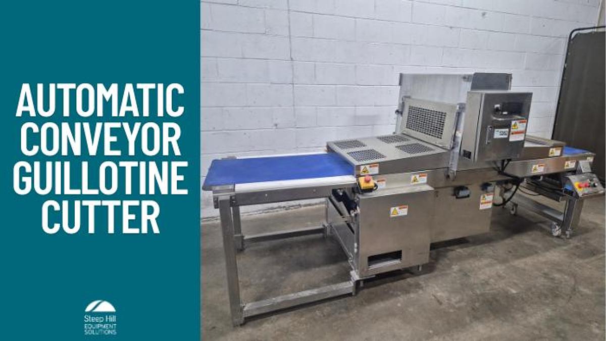 Used Rheon Automatic Conveyor Guillotine Cutter