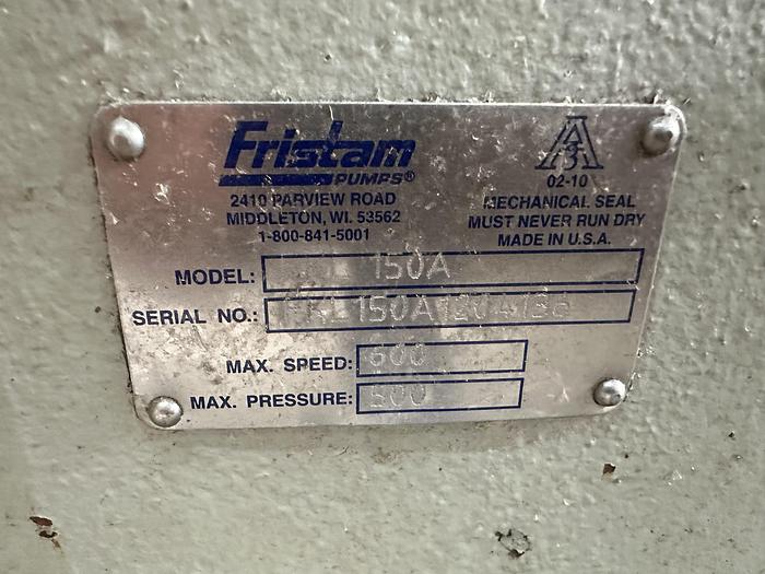 Used Fristam 150A Positive Displacement Pump