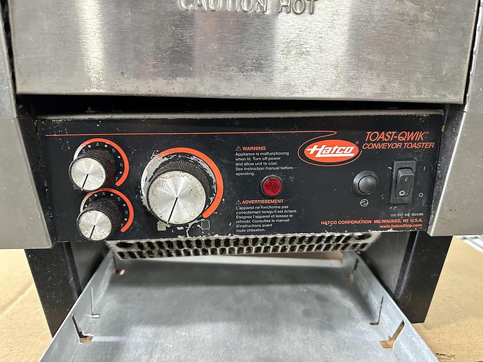 Used Hatco Toast Quik Conveyor Toaster TQ-800H
