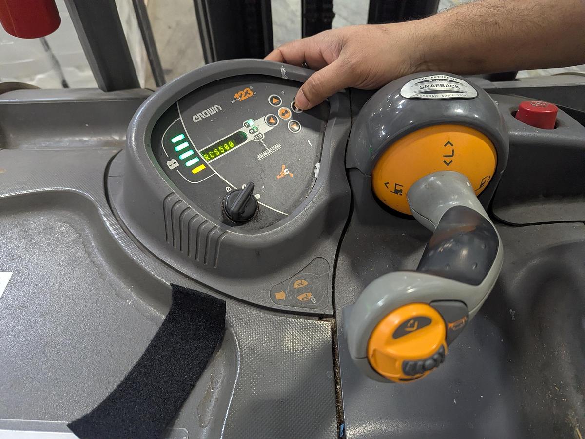 Used Crown RC5535-30 Electric Stand-Up Forklift