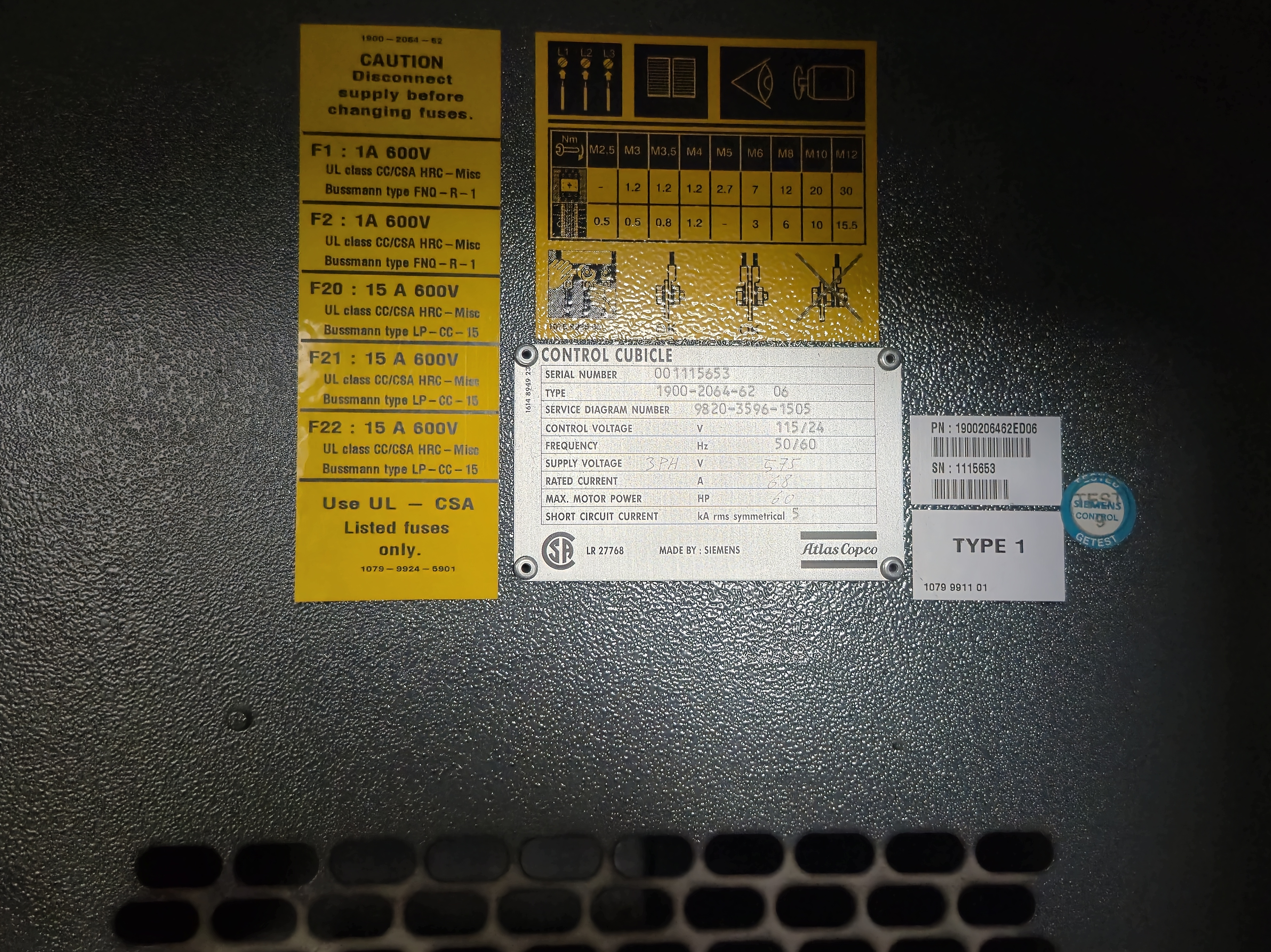 Used Atlas Copco GA22VSD Air Compressor