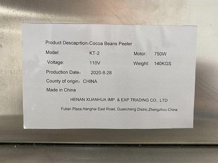 Used KT-2 Cocoa Bean Peeler