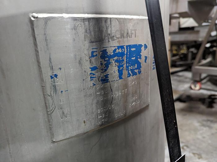 Used Custom Metalcraft Jacketed Mixing Tank