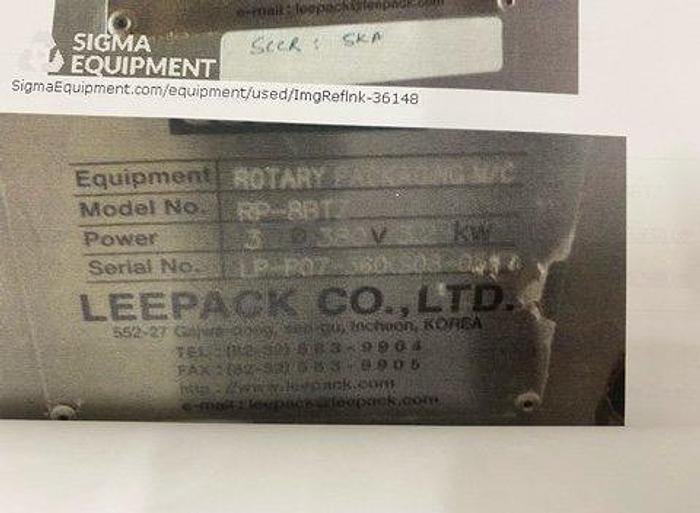 Used LeePack RP Simplex Rotary Fill Seal Machine