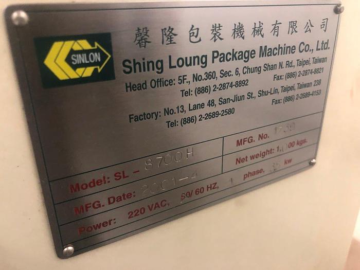 Used Sinlon SL-8700H Flow Wrapper