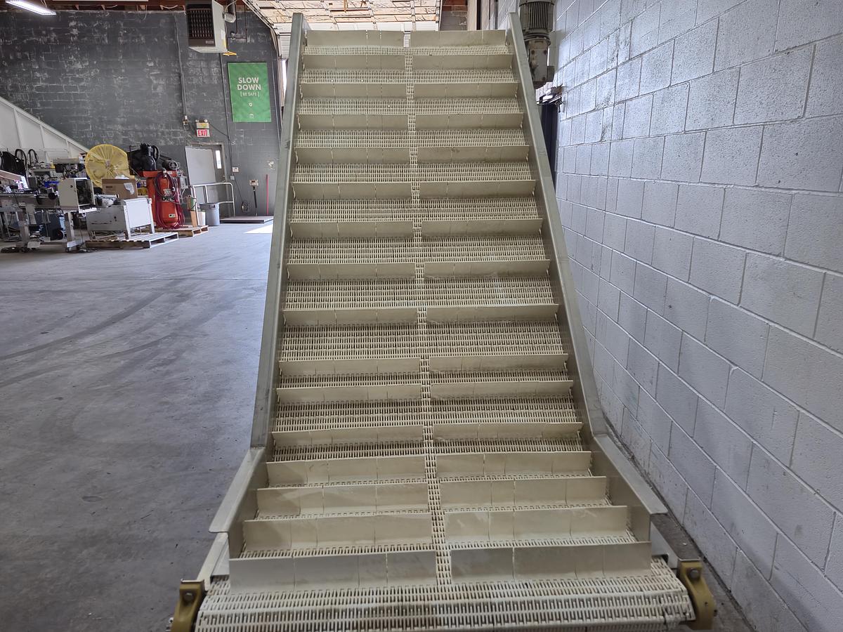 Used 7 Feet Cleated Incline Conveyor