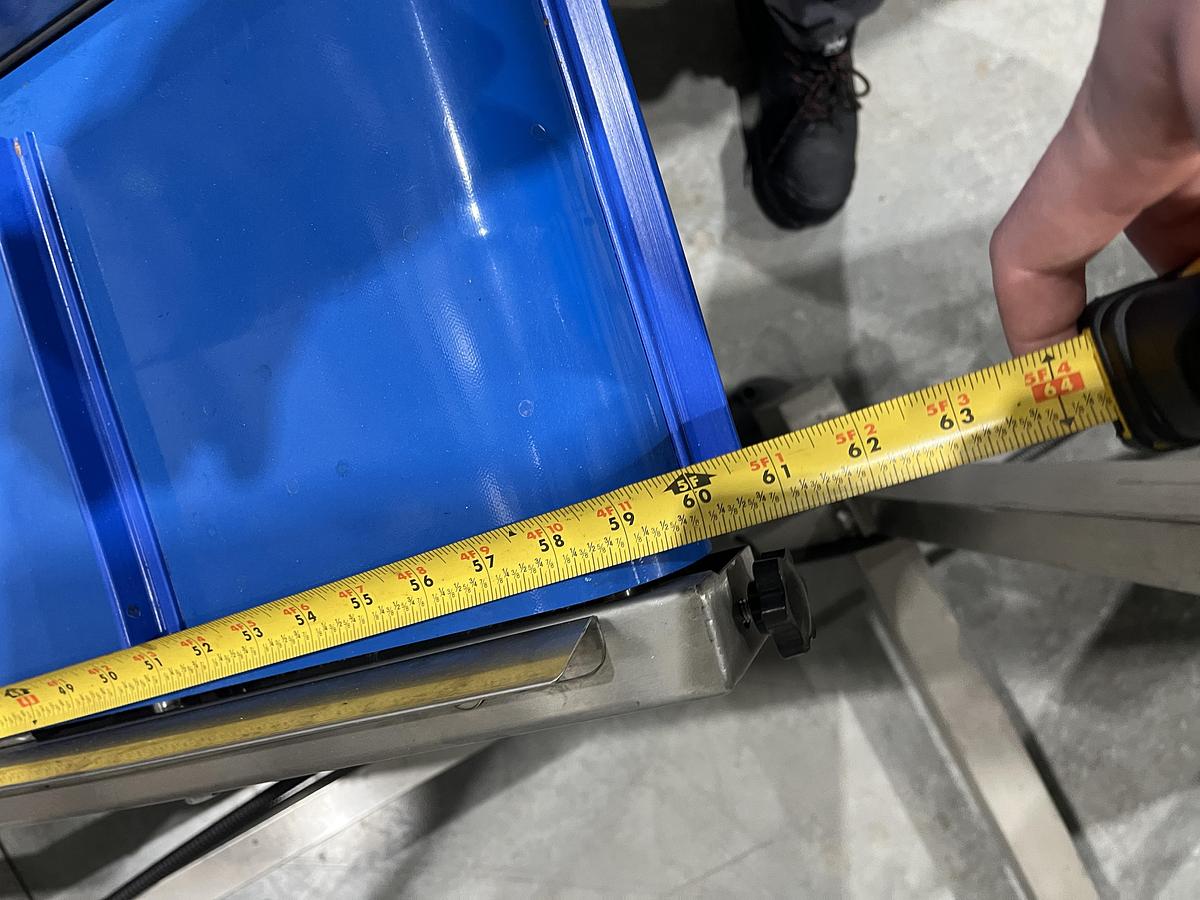 Used Incline Cleated Take-Away Conveyor