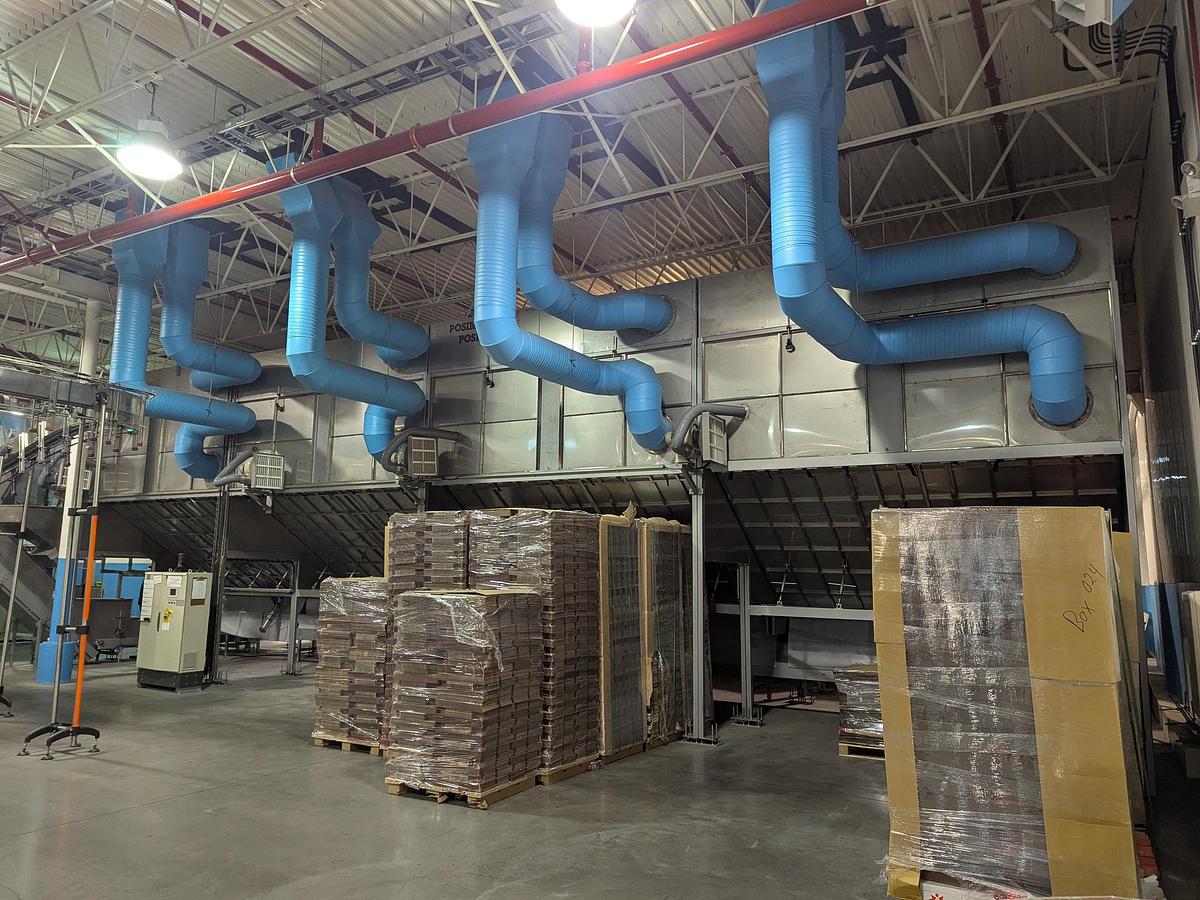 Used Posimat Bottle Silo and BI-N-35 Unscrambler