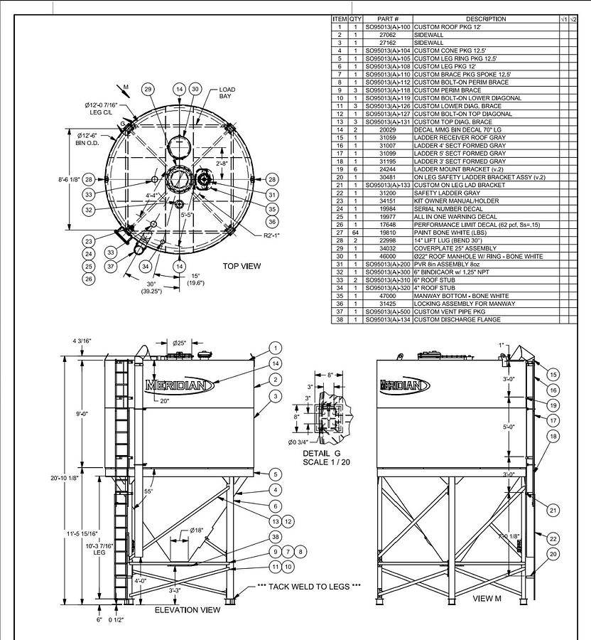 Used Twin Meridian Storage Bins