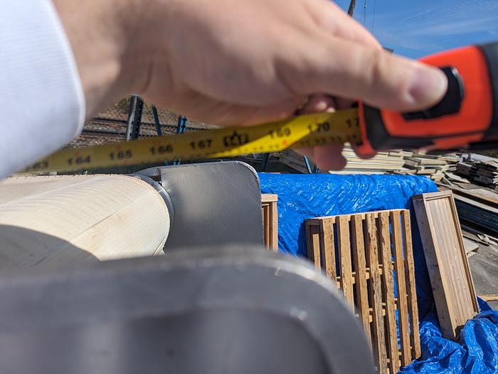 Used 14'L Cleated Incline Conveyor