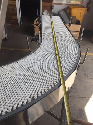 Used 90 Degree Dorner L Shaped Curved Conveyor