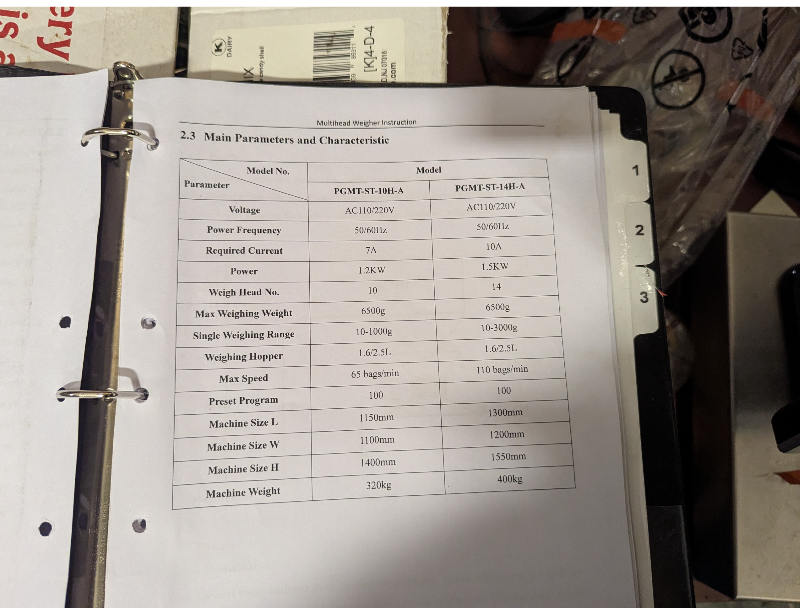Used Matrix 916R Bagger with Platform and 10 Head Scale