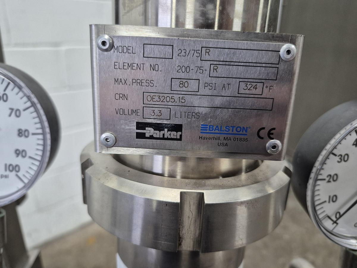 Used Parker Balston 23/75R Steam Filter Housing