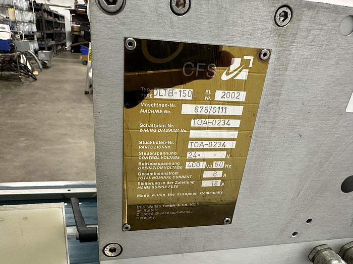 Used CFS OLTB-150L Print & Apply Labeller