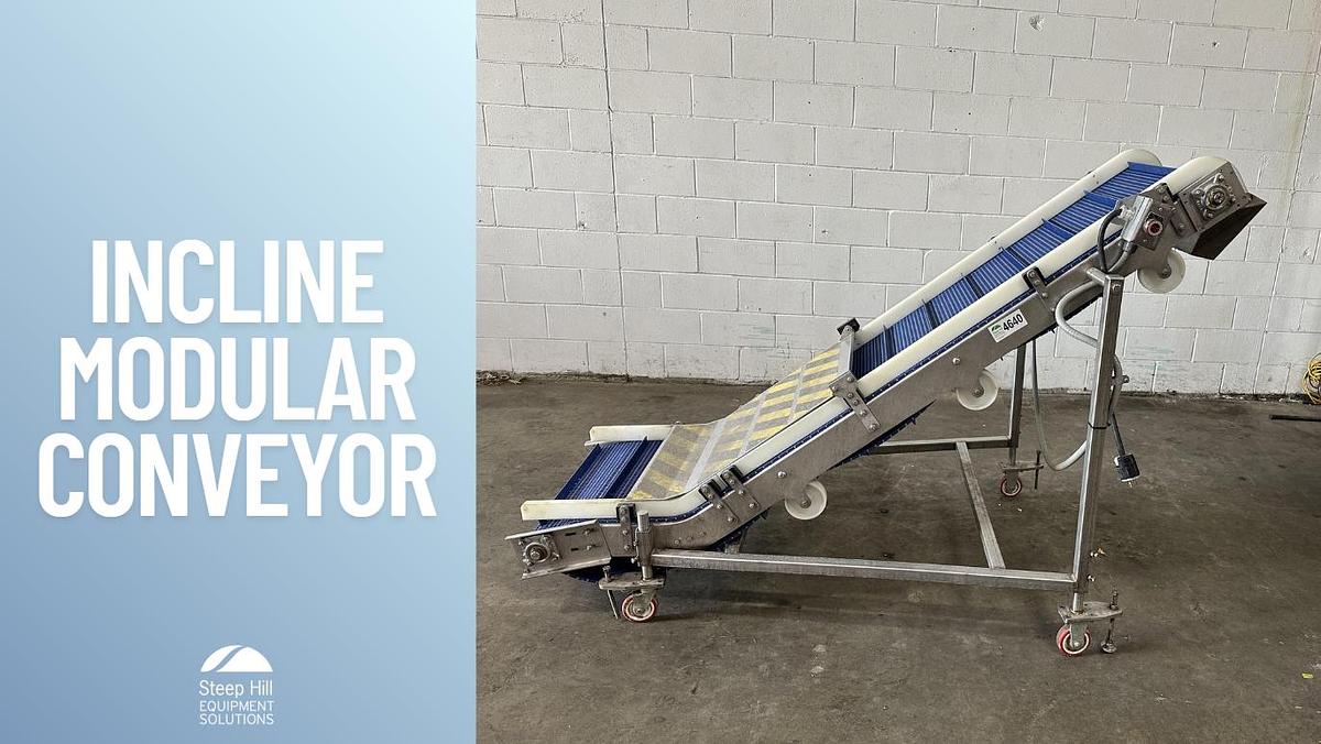 Used Incline Modular Conveyor
