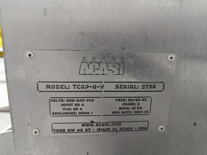 Used Acasi 8-Head Piston Filler & Inline Capper