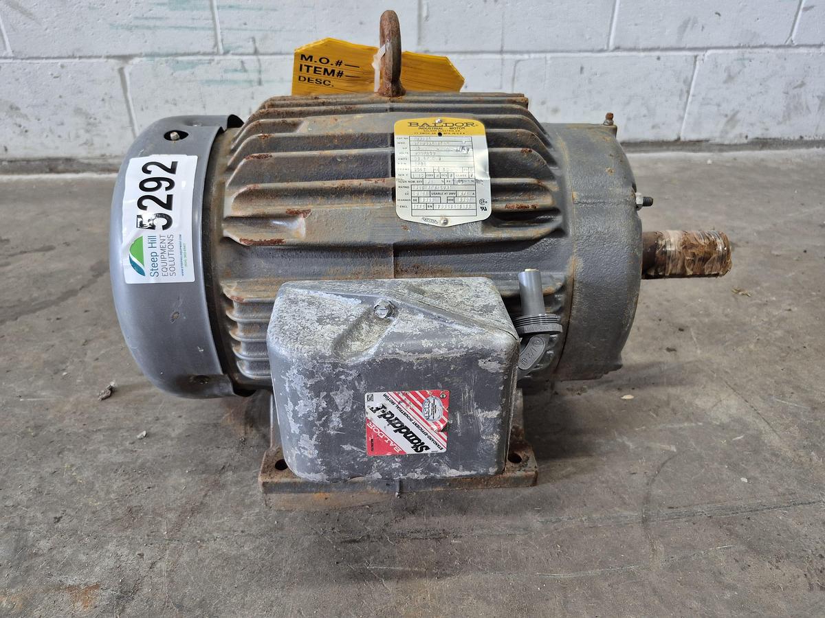 Used Baldor M2333T 15 HP 3-Phase Electric Motor