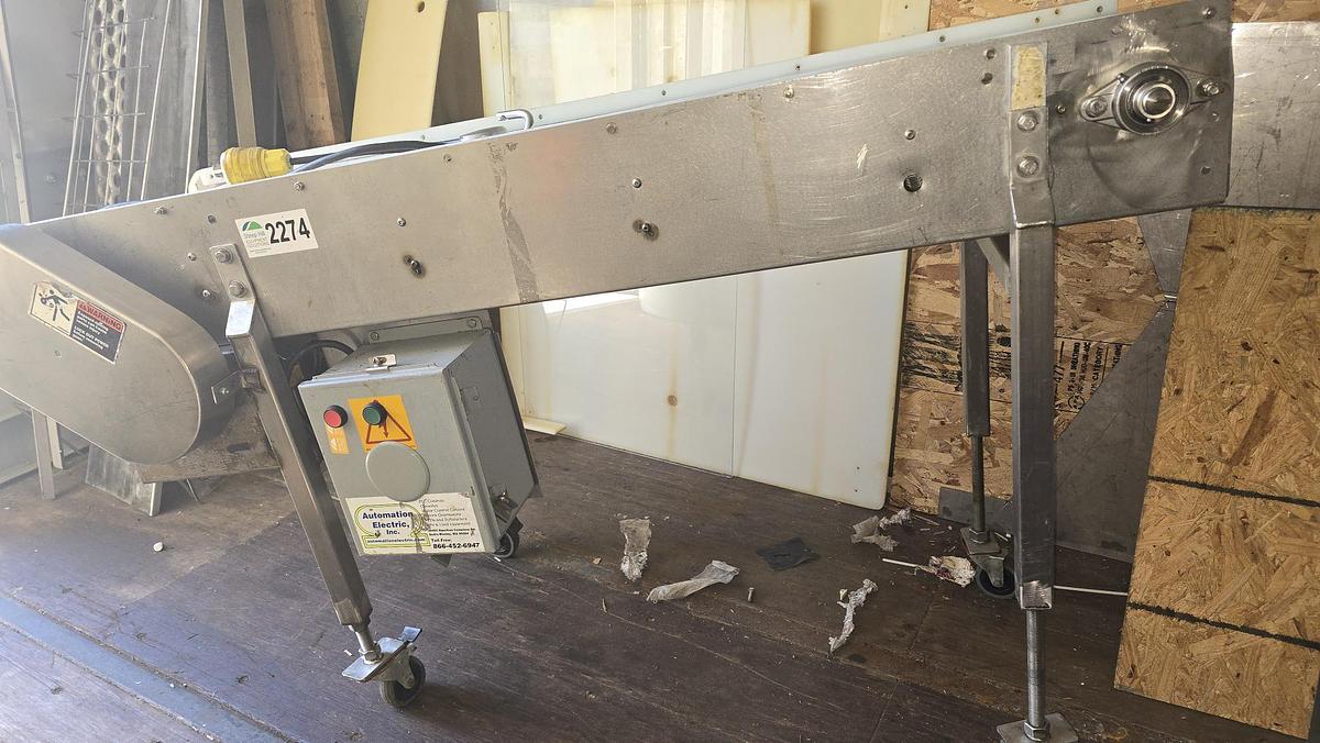 Used 0.5 HP Stainless Steel Conveyor