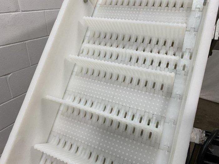 Used 5' High Cleated Incline Conveyor