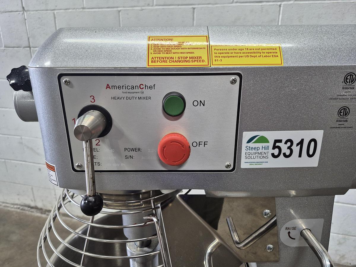 Used American Chef MP-40 40-Quart Planetary Mixer